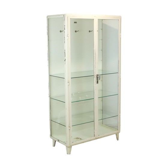 Image 1 of Old Metal Pharmacy Cabinet Medicine Cabinet