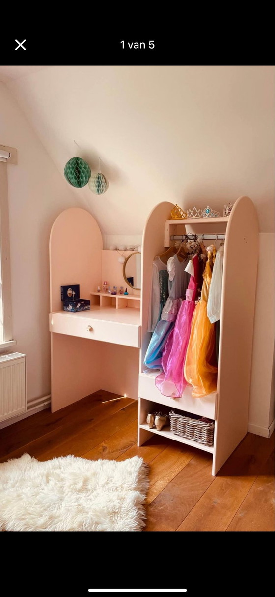 Image 1 of Powder Pink Dressing Table