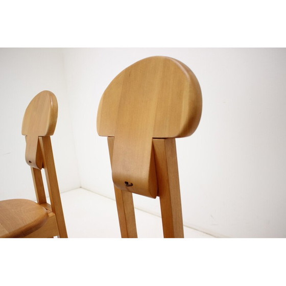 Image 1 of Set of 3 vintage wooden chairs, Finland 1970