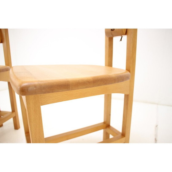 Image 1 of Set of 3 vintage wooden chairs, Finland 1970