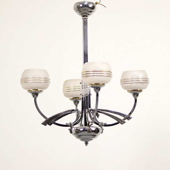 Image 1 of French Art-Deco Chandelier