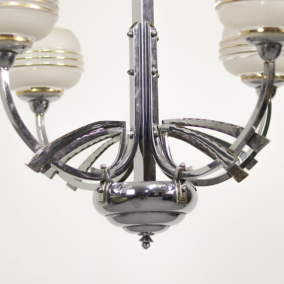 Image 1 of French Art-Deco Chandelier