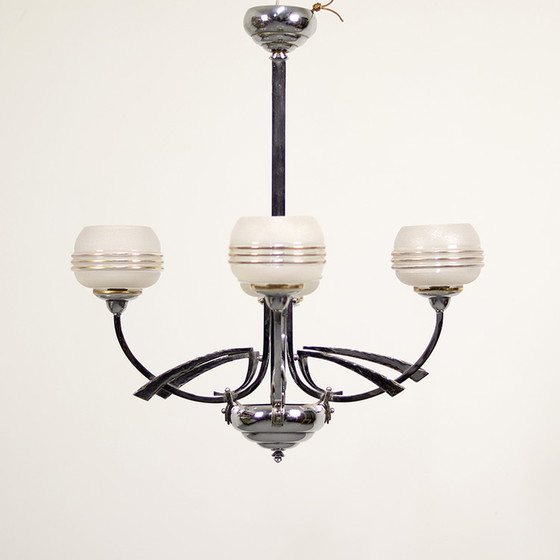 Image 1 of French Art-Deco Chandelier