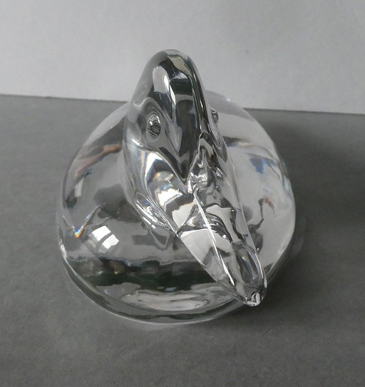 Duck made of glass, Villeroy & Boch, Marked