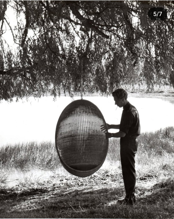 Image 1 of Nanna Ditzel Pierantonio Bonacina Rattan Egg Chair