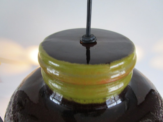 Image 1 of Beautiful Fine Large Ceramic Pendant Lamp from the 1970s