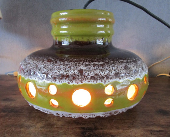 Image 1 of Beautiful Fine Large Ceramic Pendant Lamp from the 1970s