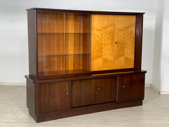 Image 1 of Credenza alta di metà secolo, credenza vintage per soggiorno