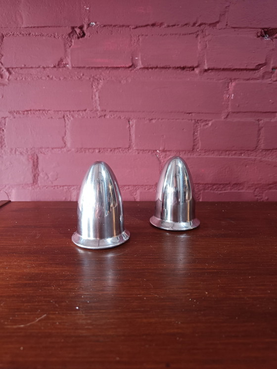 Image 1 of Salt and pepper shakers - Space age - 1970s