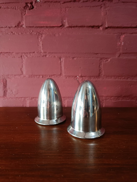 Image 1 of Salt and pepper shakers - Space age - 1970s