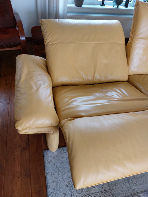 Koinor Leather Bench Yellow