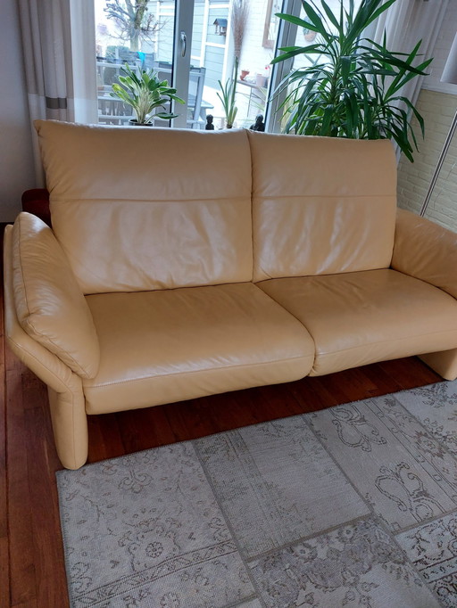 Koinor Leather Bench Yellow