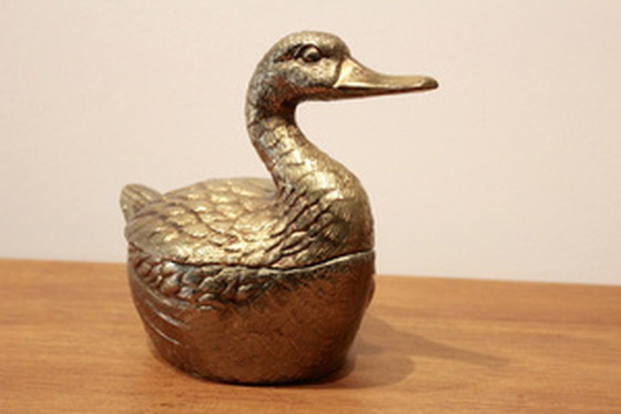 Image 1 of Mauro Manetti Brass "Duck" Ice Bucket