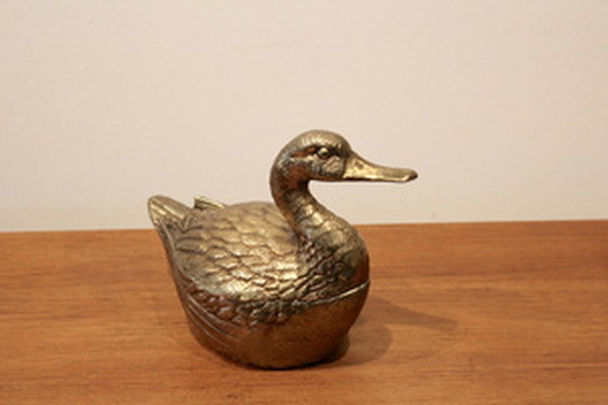 Image 1 of Mauro Manetti Brass "Duck" Ice Bucket