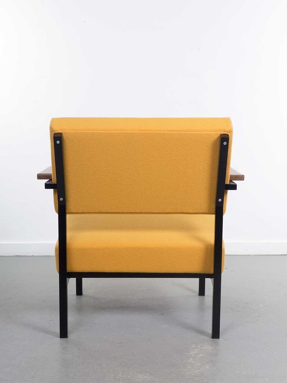 Image 1 of New Upholstered Yellow Lounge Chair - Gijs Van Der Sluis - Model 36