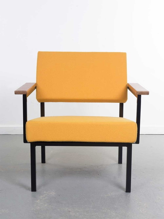 Image 1 of New Upholstered Yellow Lounge Chair - Gijs Van Der Sluis - Model 36