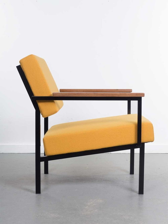 Image 1 of New Upholstered Yellow Lounge Chair - Gijs Van Der Sluis - Model 36