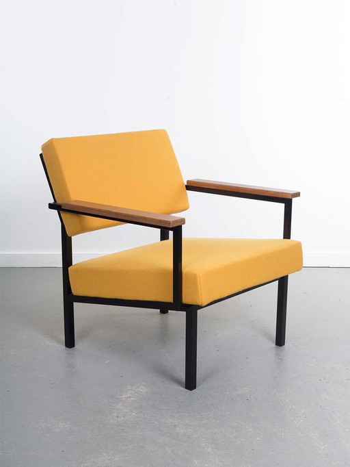 New Upholstered Yellow Lounge Chair - Gijs Van Der Sluis - Model 36