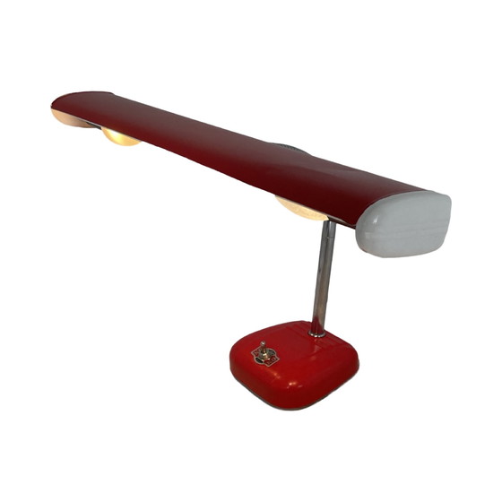 Image 1 of Desk or Drafting lamp with double sockets - ca. 1950’s - Completely restored