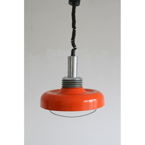 Image 1 of Lampada a sospensione arancione vintage, anni '70