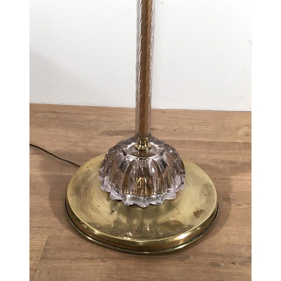 Image 1 of Vintage Murano glass floor lamp, 1940