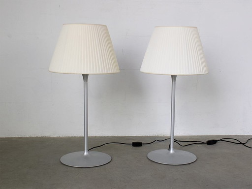 2X Flos Romeo Soft Table Lamp Design Philippe Starck