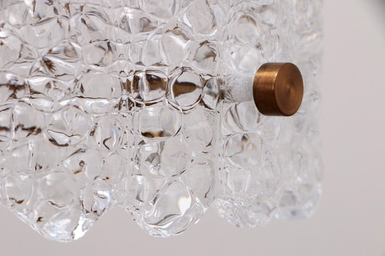 Image 1 of Brass And Glass Pendant Lamp By Carl Fagerlund For Orrefors, Sweden, 1960S