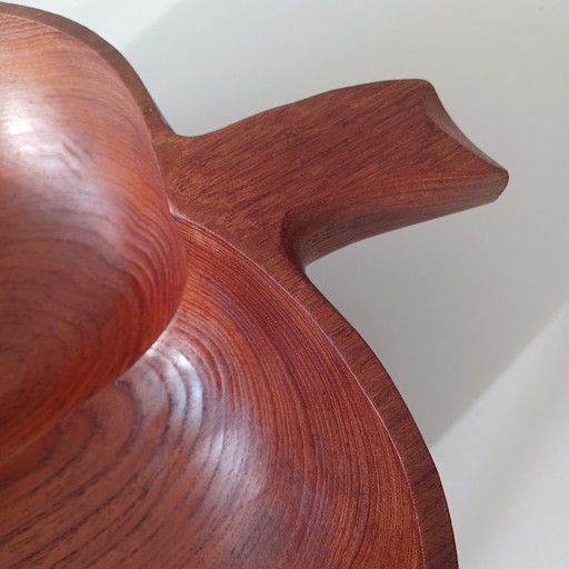 Handmade Bowl. Teak. Mid - Century.