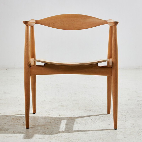 Image 1 of Set of 4 vintage CH35 oak armchairs by Hans J. Wegner for Carl Hansen et Fils, 1960