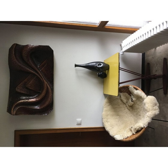 Image 1 of Vintage airfield folded steel side table, France 1940