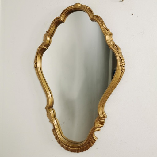 Vintage Baroque Brocante Rococo Mirror, Mantel Mirror