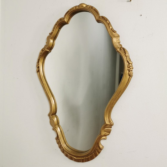 Image 1 of Vintage Baroque Brocante Rococo Mirror, Mantel Mirror