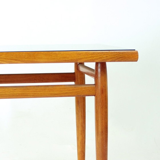 Image 1 of Vintage oak side table, Czechoslovakia 1970