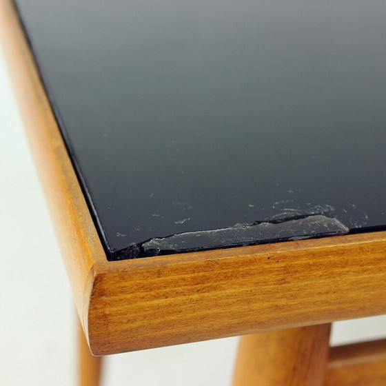 Image 1 of Vintage oak side table, Czechoslovakia 1970