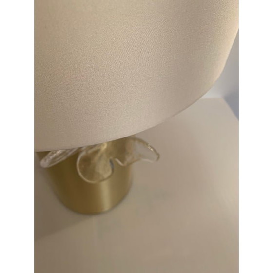 Image 1 of Contemporary Transparent Butterfly Murano Glass Table Lamp