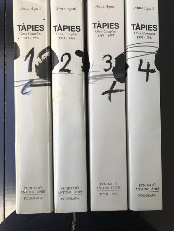 Image 1 of 4x Catalog Tapies part 1-2-3-4