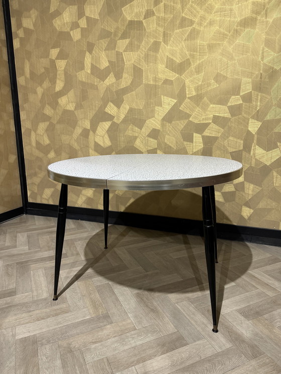 Image 1 of Pull-out Round Table 1960s Brian Graham In The Series Braemar, For Martin Brattrud