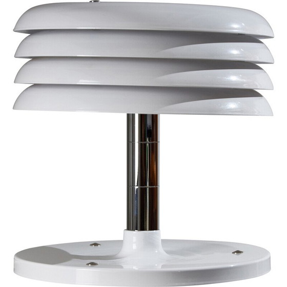 Image 1 of Vintage chrome metal table lamp by Borsfay Tamás, Hungary 1970