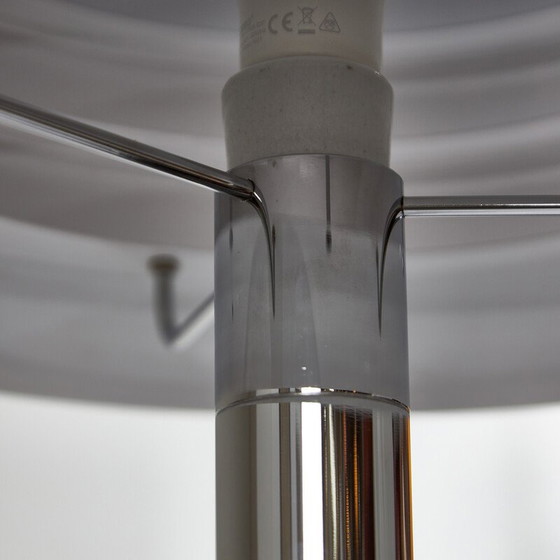Image 1 of Vintage chrome metal table lamp by Borsfay Tamás, Hungary 1970