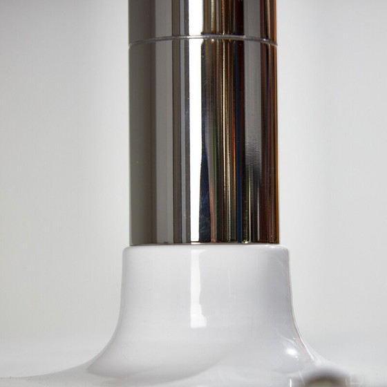 Image 1 of Vintage chrome metal table lamp by Borsfay Tamás, Hungary 1970