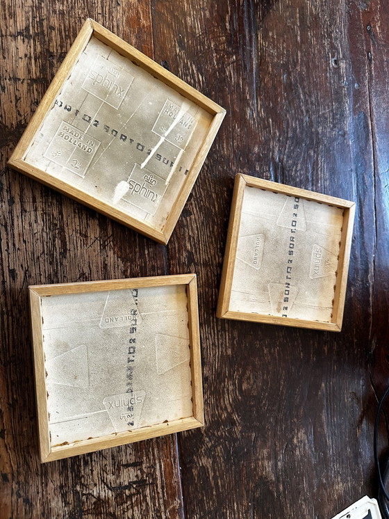 Image 1 of Vintage Sphinx Tile Coasters Tiles Fish