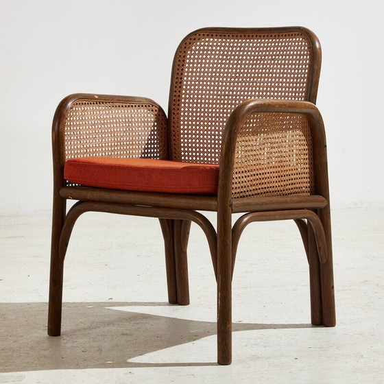 Image 1 of Vintage bamboo and rattan armchair, 1970s