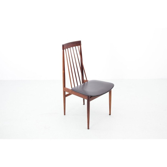 Image 1 of Set of 6 vintage rosewood chairs by Ernst Martin Dettinger
