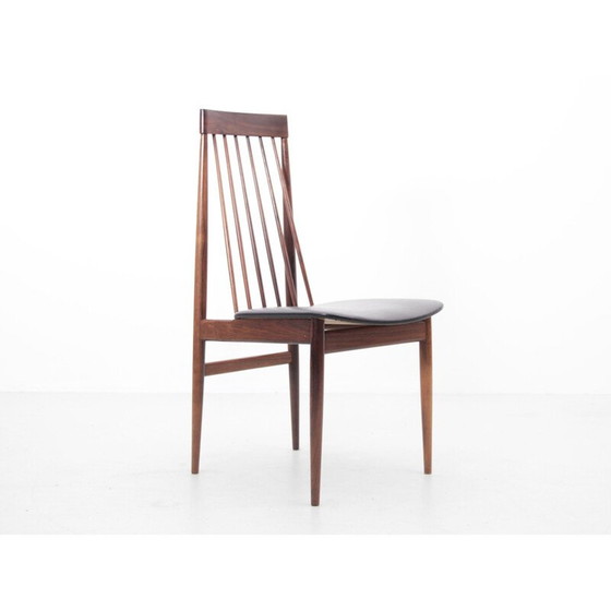 Image 1 of Set of 6 vintage rosewood chairs by Ernst Martin Dettinger