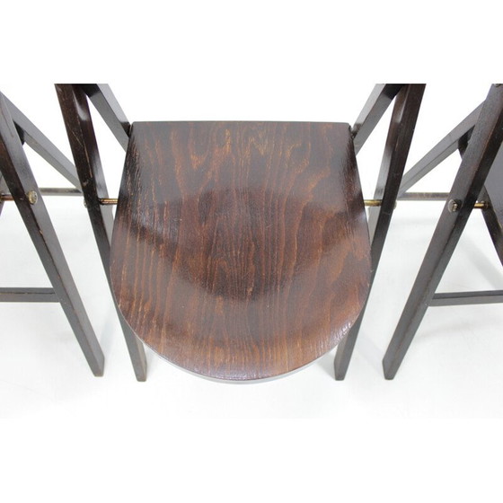 Image 1 of Set vintage di 4 sedie pieghevoli "B751" Bauhaus di Thonet - anni '30