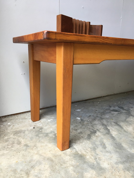 Image 1 of Midcentury Pine Bench