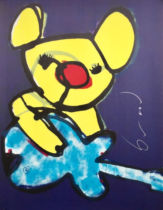 Image 1 of Herman Brood ----Beertje (On Canvas)