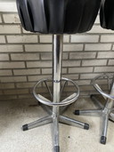 5 Vintage Industrial Round Bar Stools Steel