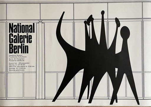 Alexander Calder (1898-1976), National Galerie Berlin Exhibition Poster Tetes Et Queue Calder, 1965, Printed 2021 Germany