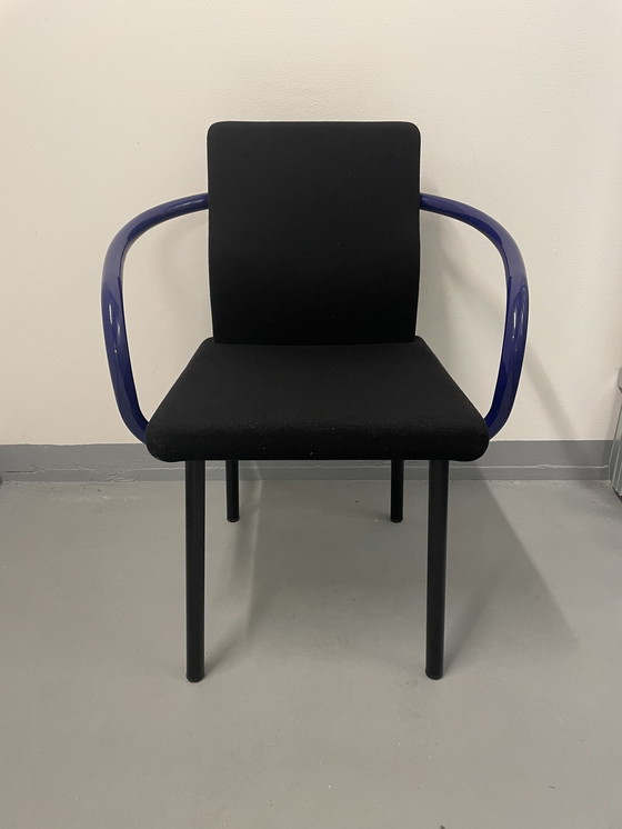 Image 1 of 4x Mandarin Chairs Ettore Sottsass Knoll 1986 Purple